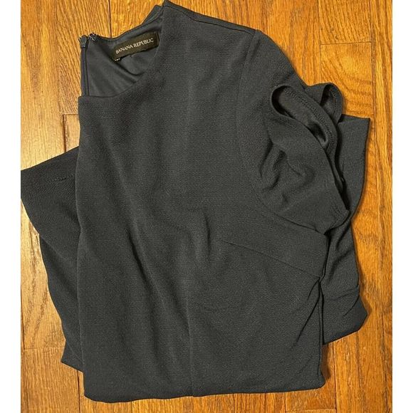 Banana Republic Dress Women’s 16 Tall Crewneck Polyester/Spandex Short Sleeve - Picture 10 of 10